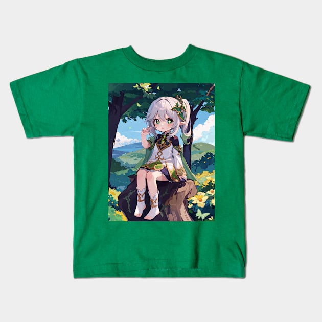 Nahida - Genshin Impact Kids T-Shirt by Tazlo